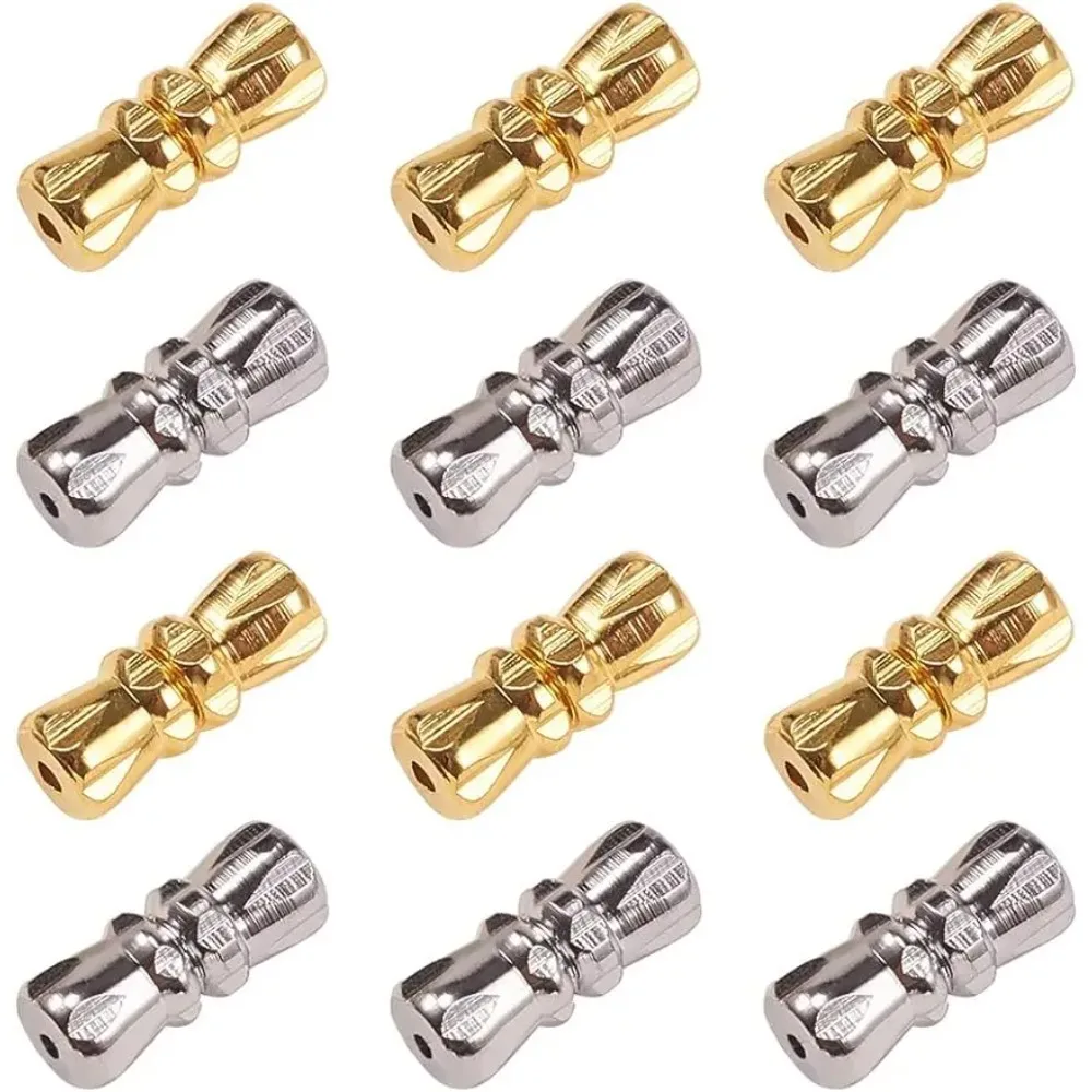 

Barrel Screw Clasps 100Sets Copper Screw Twist Clasps End Tip Barrel Clasps Jewelry Connector for Necklace Jewelry Making