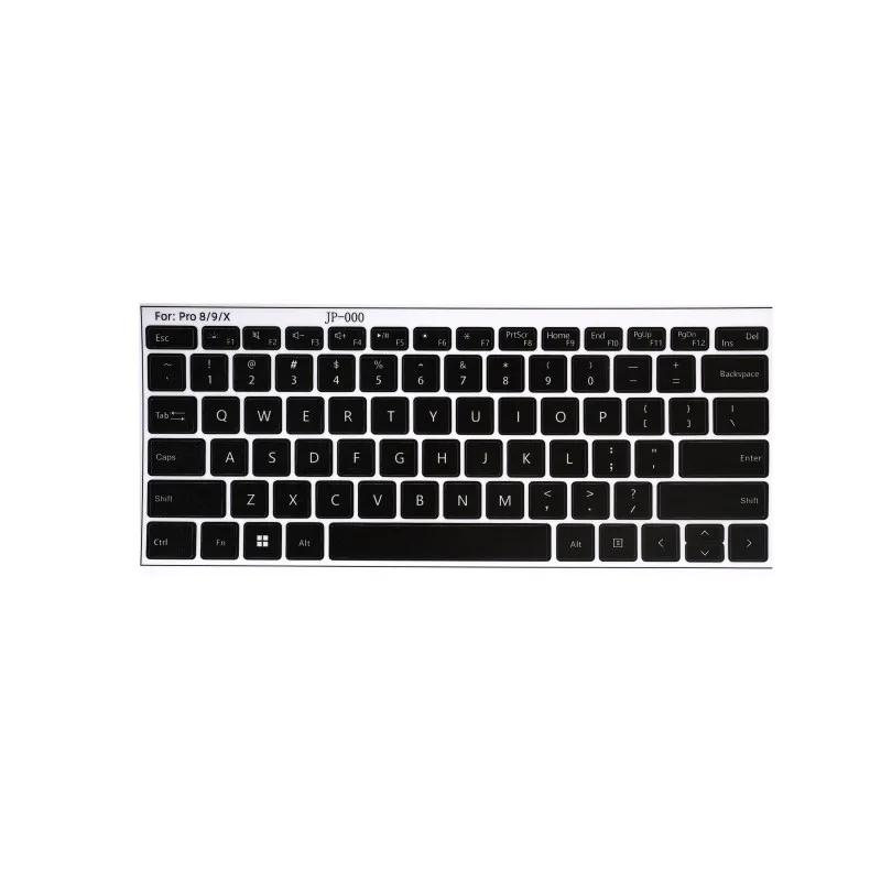 Naklejki na klawiaturę do Microsoft Surface GO1234 Pro 8, 9 i X, naklejki na klawisze QWERTY, odporne na zarysowania i nie pozostawiające śladów etykiety z PVC. — zdjęcie produktu 7