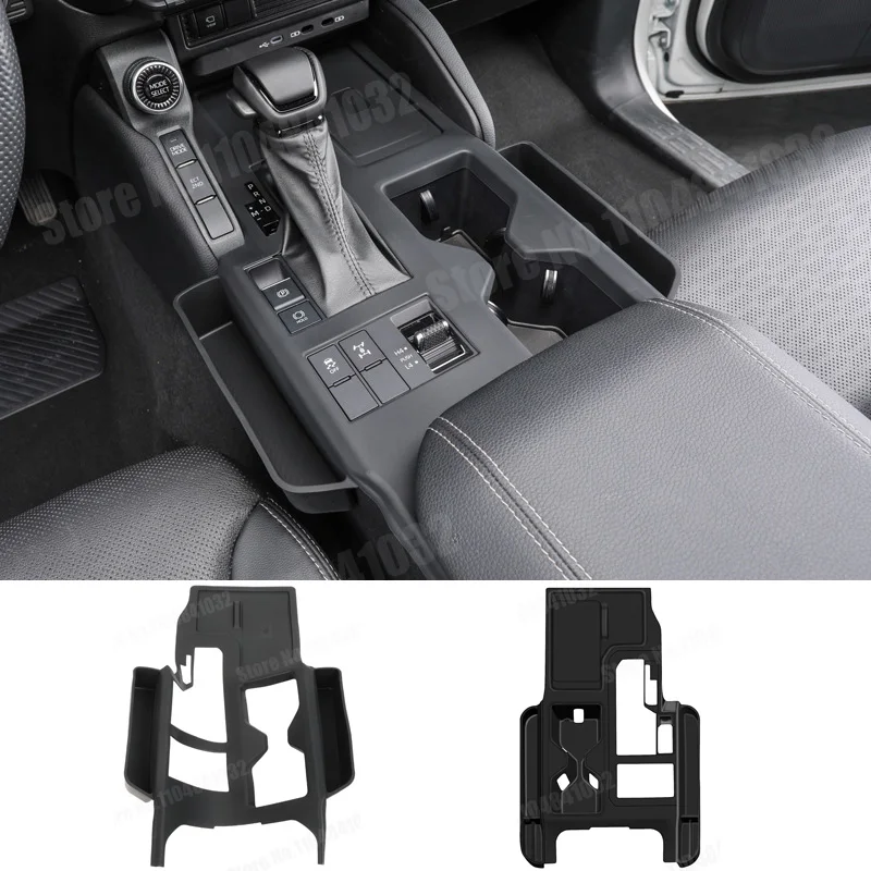 

Central Console Protective Pad For Toyota Land Cruiser 250 1958 Prado LC250 2024 2025 Water Cup Holder Storage Tray Organizer