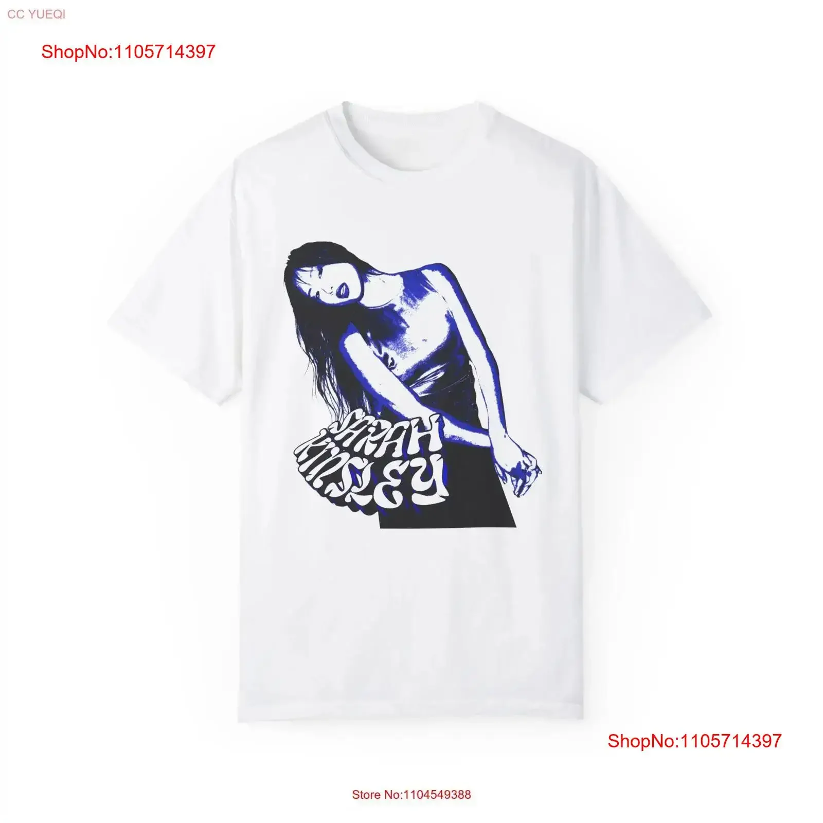 Sarah Kinsley T shirt Alternative Pop Artist Garment Dyed Music Lover Indie Top vintage Washed Slightly Top For Everyday Wear