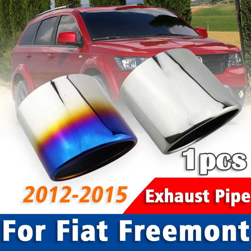 For Fiat Freemont 2012 2013 2014 2015 Stainless Steel Exhaust Pipe Muffler Tailpipe Muffler Tip Car Rear Tail Throat Accessories