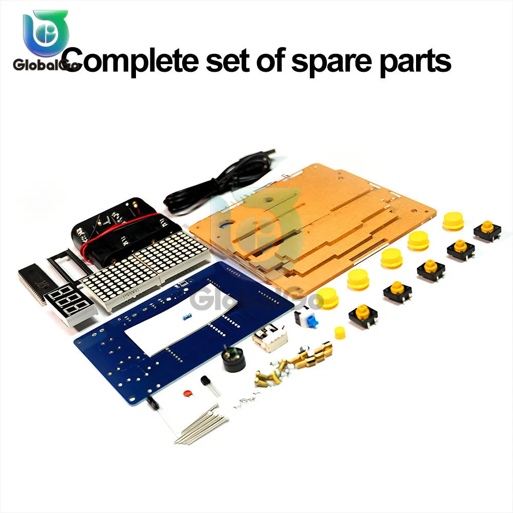 DIY Game Board Kit 51 SCM Chip Retro Electronic Soldering Practice Console Maker Small Production student lab