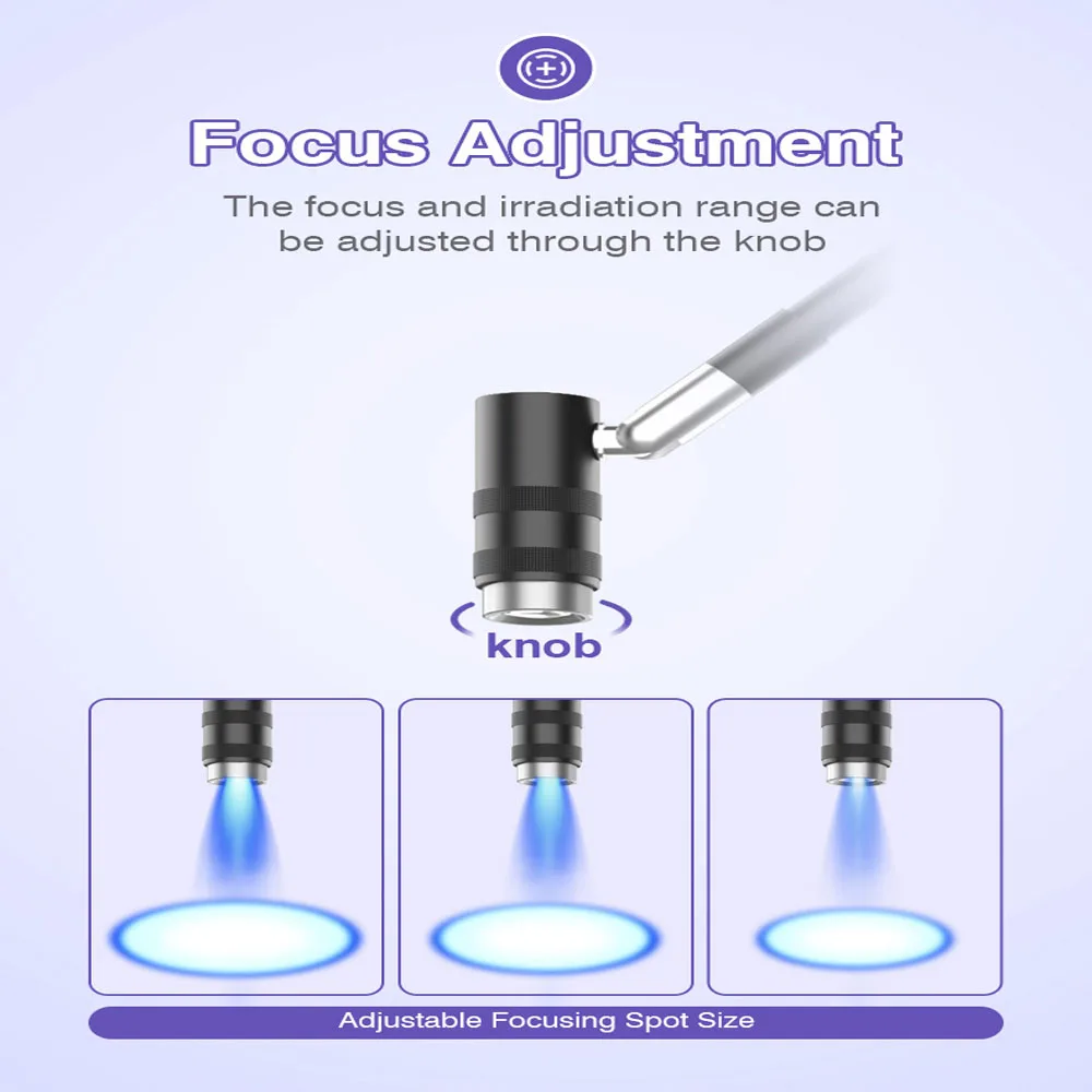 5V USB UV Lash Light do kleju do rzęs UV Przedłużanie rzęs LED Lampa do utwardzania kleju UV do paznokci Regulowana regulacja ostrości mocy 