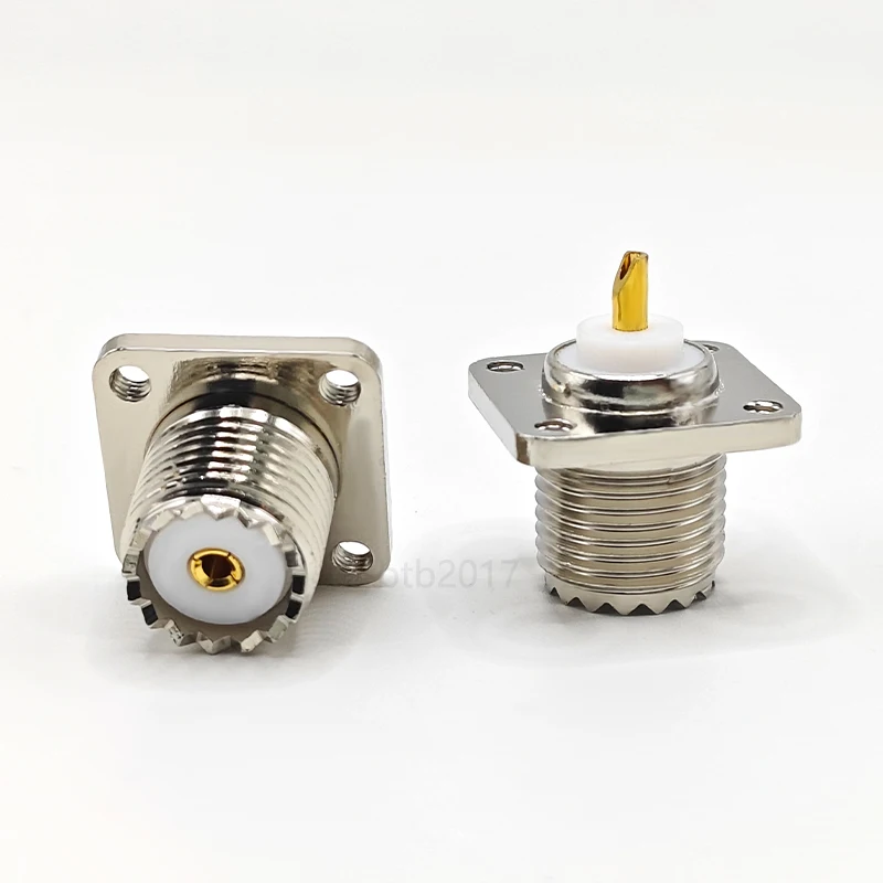 

RF connector SL12-50KF four-hole flange 17.5 × 17.5 center distance 13 × 13 female seat MINIUHF