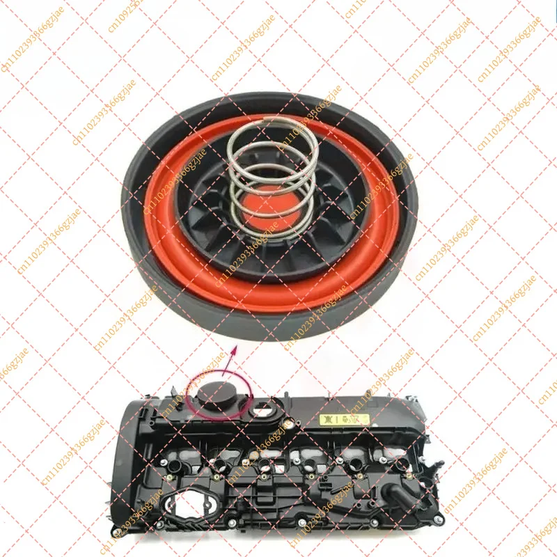 PCV Valve Cover Repair Kit with Membrane 11127645173 for BMW B58 F21-F36 G30 X3 X4, Replacement Part