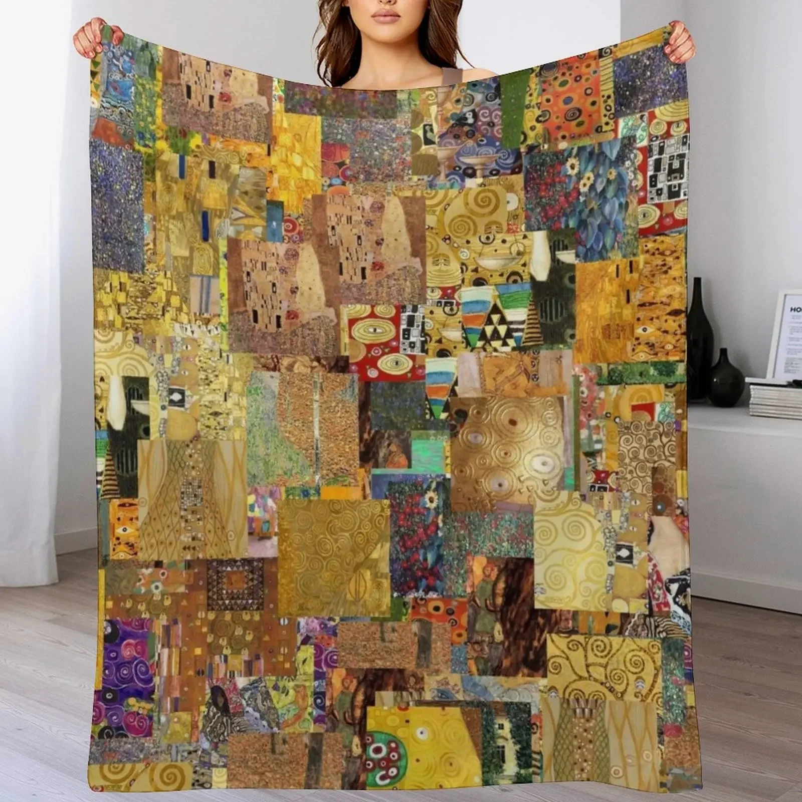 

Gustav Klimt Throw Blanket Summer Winter beds bed plaid Blankets