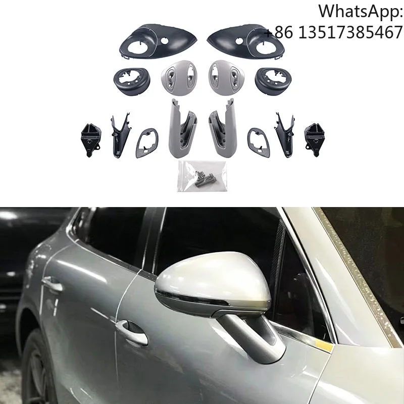 

Hollow Out Side Mirror Cover Kit for Porsche Macan 95B 2014-2023 Sports Reflector Style Mirror Caps Car Exterior Modification