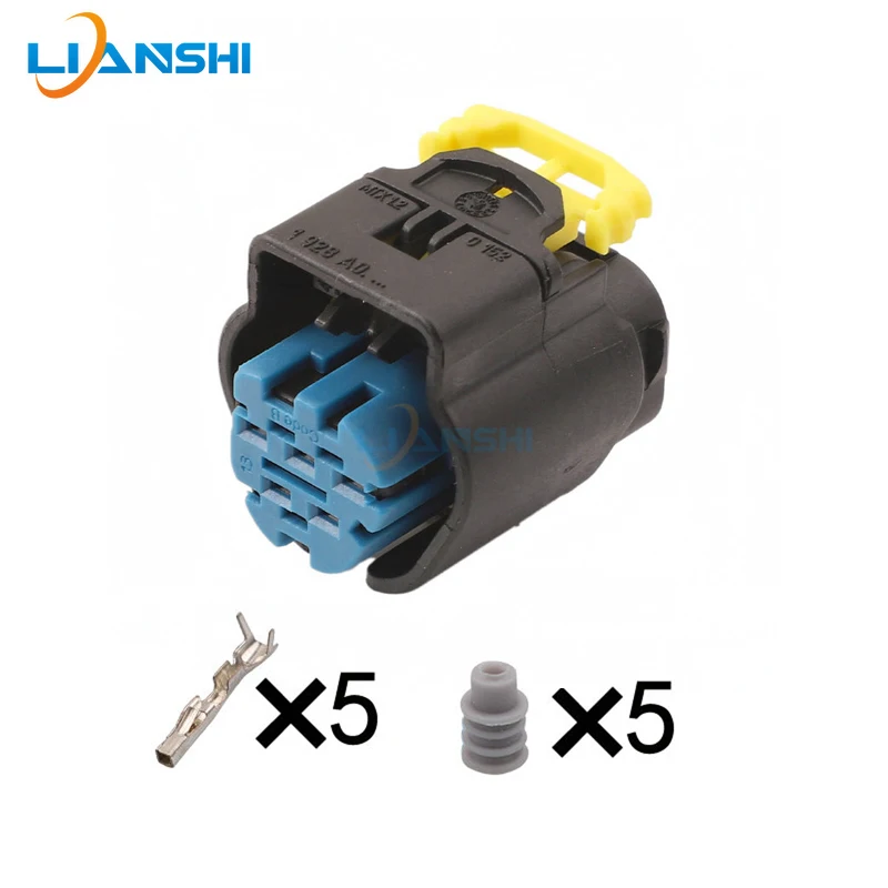 1 Set 5 Pin Connector 1928405159 Automotive Air Flow Meter Fuel Pump Single Pump Socket Electronic Wiring Plug