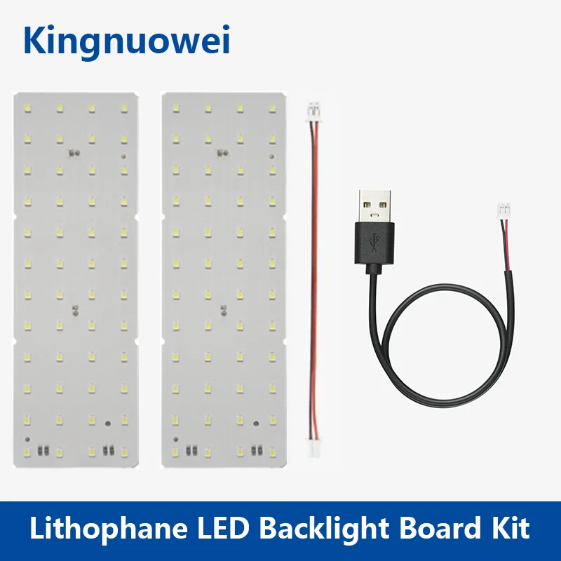 

For bambu Lithophane LED Backlight Board Kit USB-A to PH2.0 power supply Lamp panel Light board KC009 KC010 CMYK LED For Bambu