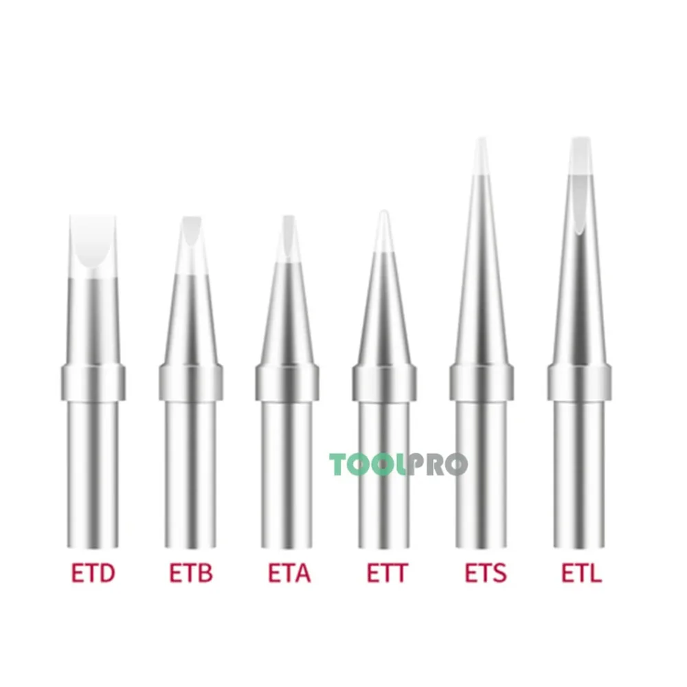 

ET Series Replacement Soldering Tips ETS,ETL,ETKN,ETT,ETU,ETR,ETA,ETB,ETC,ETD ETBB ETCC ETV For WES51 WES50 WESD51 Soldering