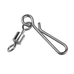 20pcs/Lot 2#-10# Fishing Swivels Connector Interlock Pin Snap Rolling Swivel For Fishhook Lure Carp Fishing Tackle Accessories