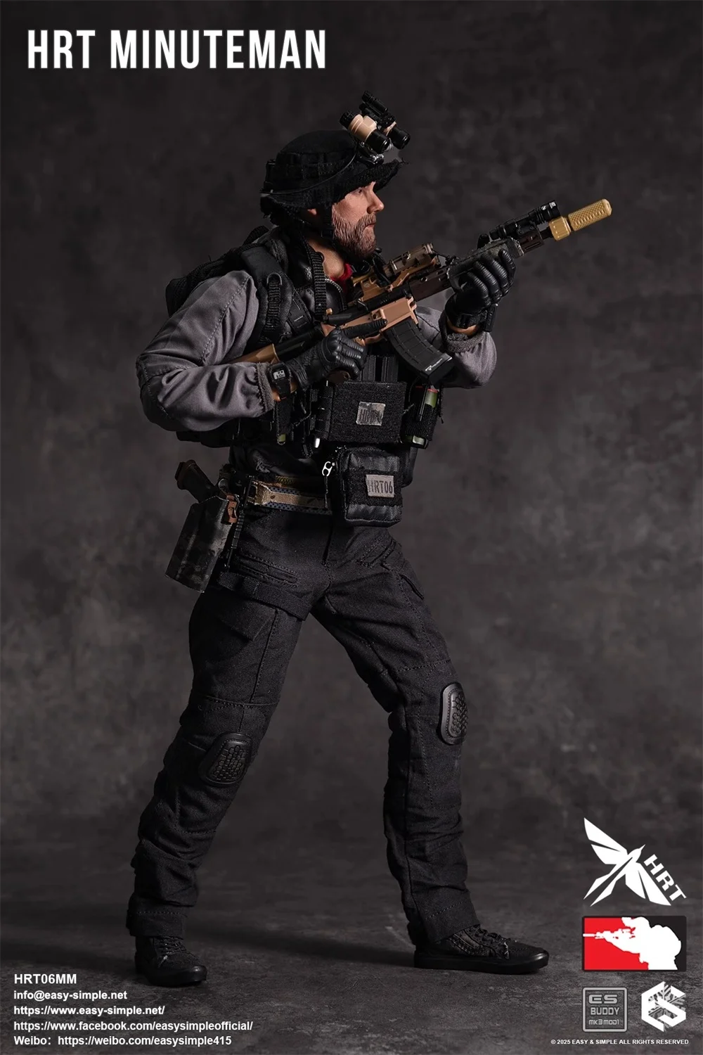 Heiße Verkäufe 1/6 EASY&SIMPLE ES HRT06MM HRT Minuteman Betriebseinheit Soldat Komplettset Bewegliche Actionfigur Geschenk für Fans Sammeln