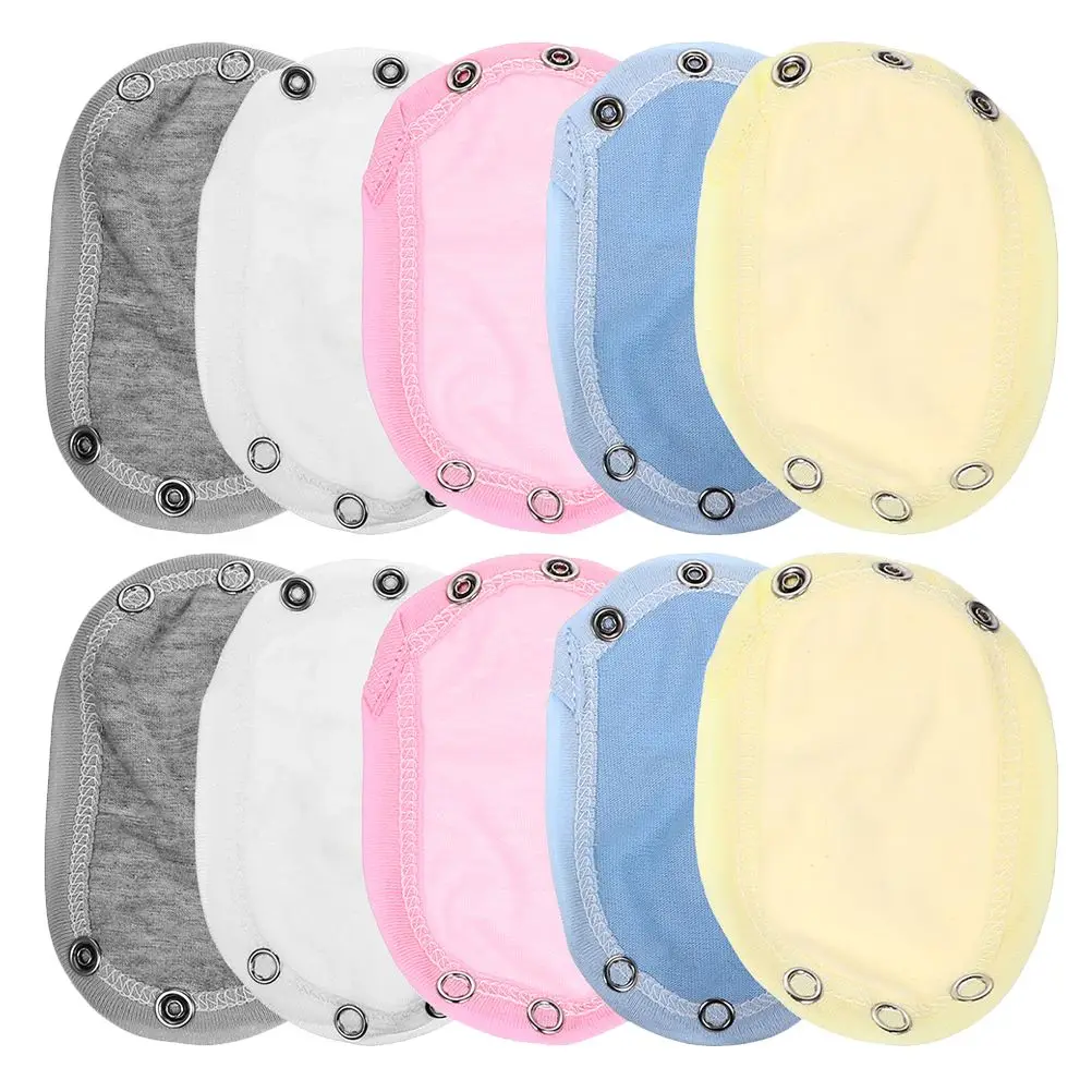 

10 Pcs Baby Bodysuit Extender Cotton Jumpsuits Extend Snap newborn toddler easy clean maintain bodysuit extenders snap baby girl