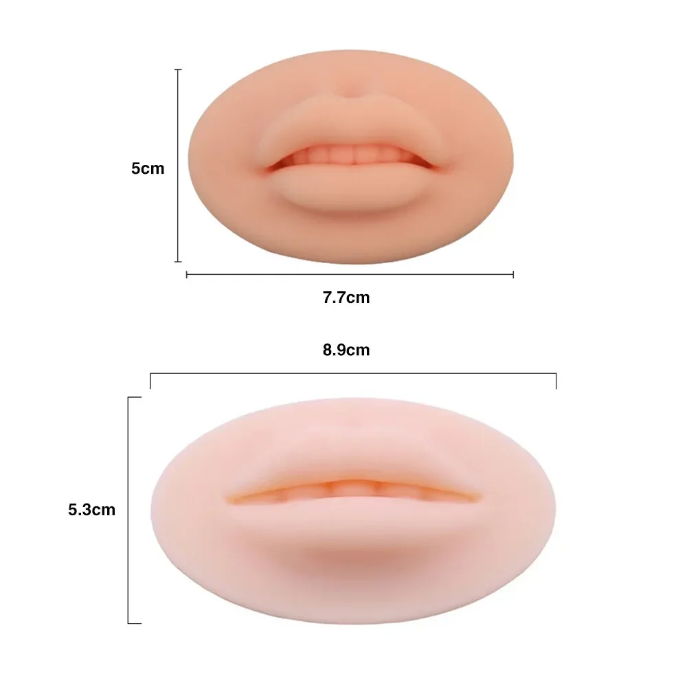 Professional 3D/5D Latex Lip Tattoo Practice Skin Silicone Blushing Training Pad PMU Accessories