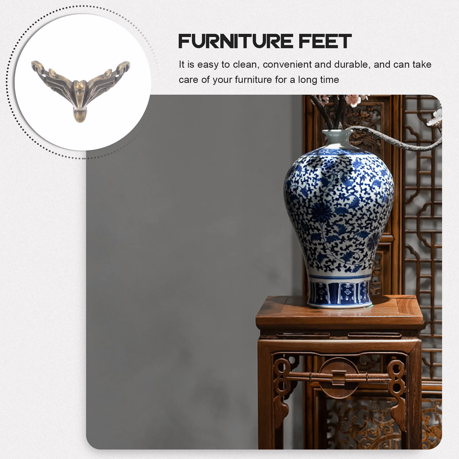 

12Pcs Furniture Feet Covers Simple Design Sturdy Protective Caps for Chairs Tables Modern Furniture Legs Chair Leg Cover