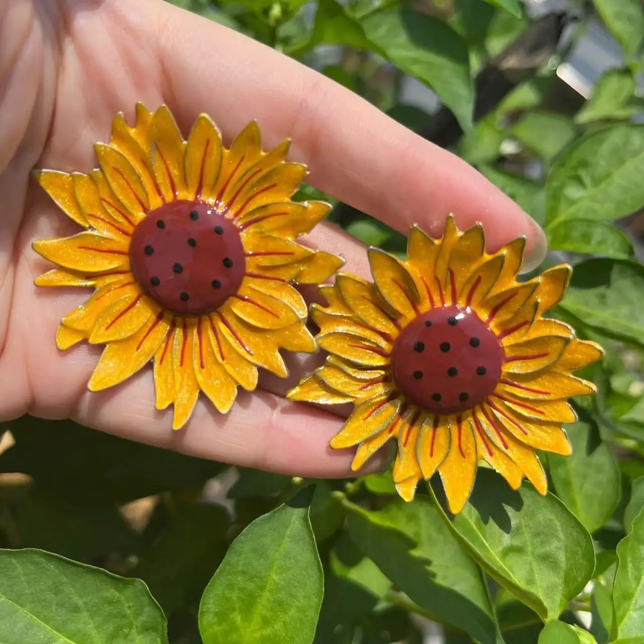 2024 Zomer Vakantie Nieuwe Legering Zonnebloem Oorbellen Voor Vrouwen Sieraden Geschenken