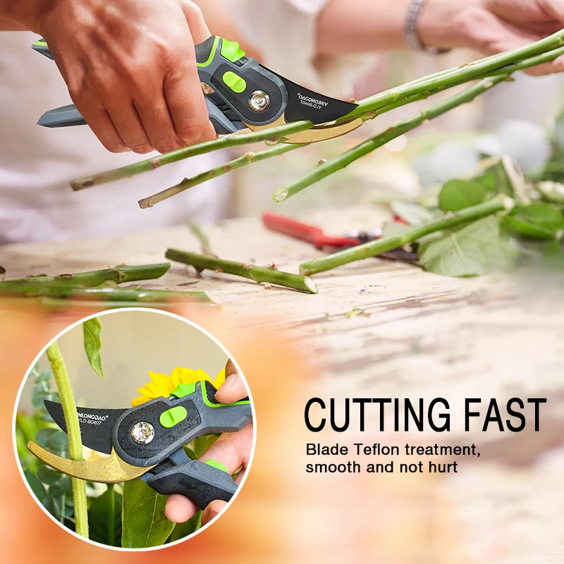 Garden Pruning Shears Stainless Steel Pruning Tools Garden Tools Scissors Cutter Fruit Picking Weed Home Potted Branches Pruner