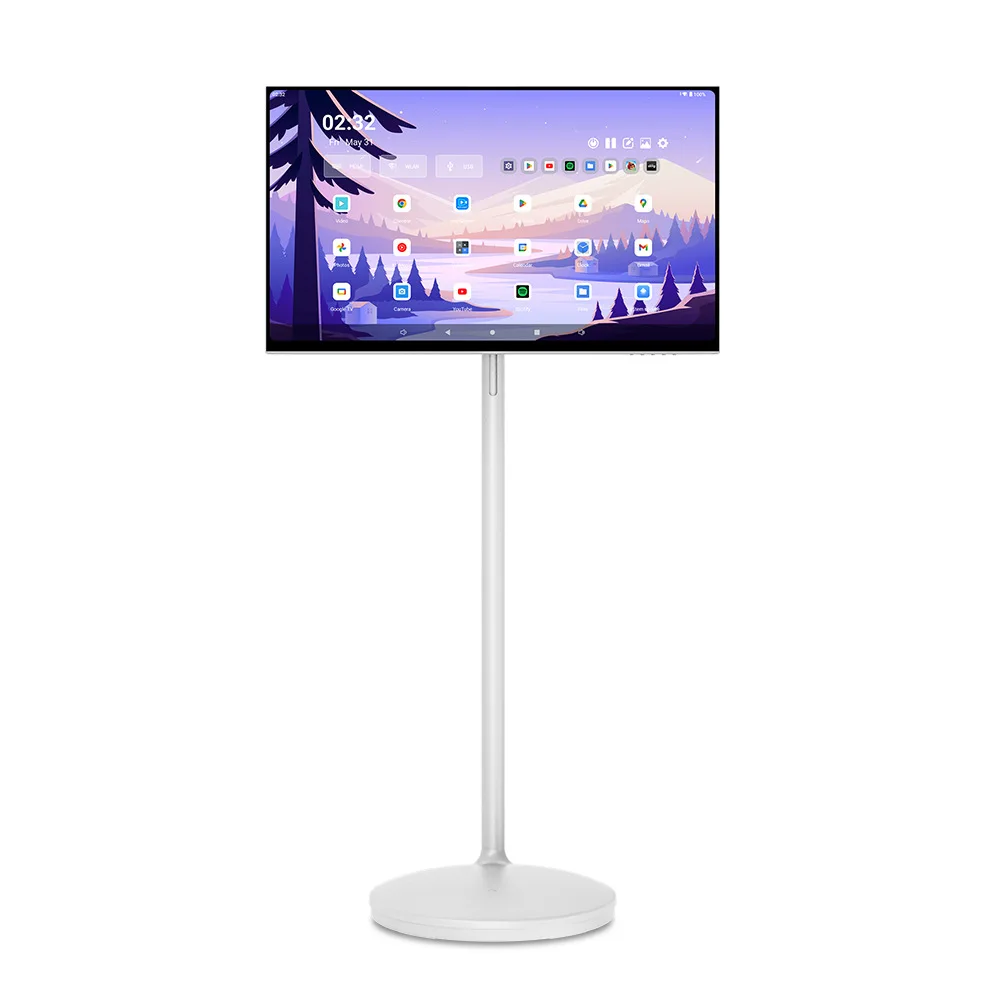 

21.5/23.8/27/32 Inch Portable Tv Wireless Touch Screen 4k Smart Screen With Stand Android Interactive Lcd Display