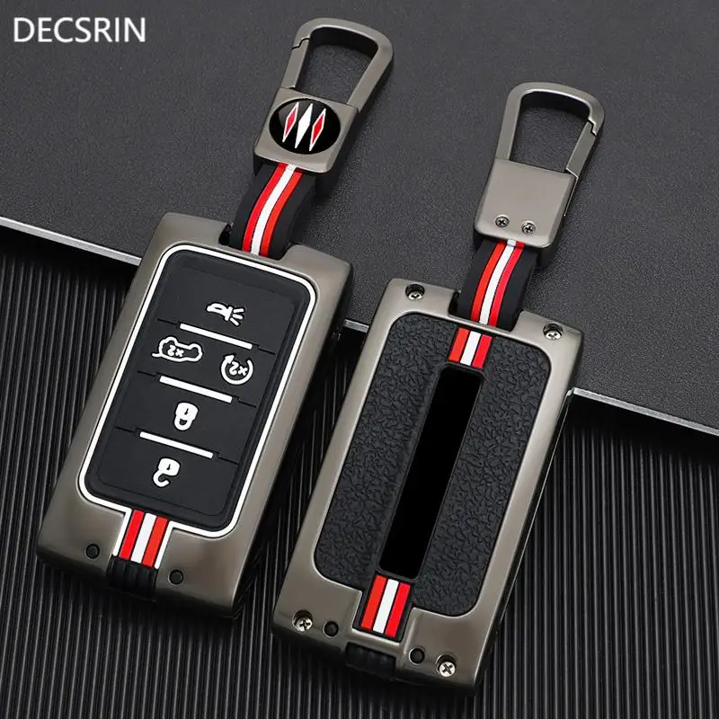 Zink legierung Autos chl üssel Fall Abdeckung Shell Fob für Jeep Wagoneer 2012-2022 für Grand Cherokee l 2021 Schlüssel anhänger Zubehör