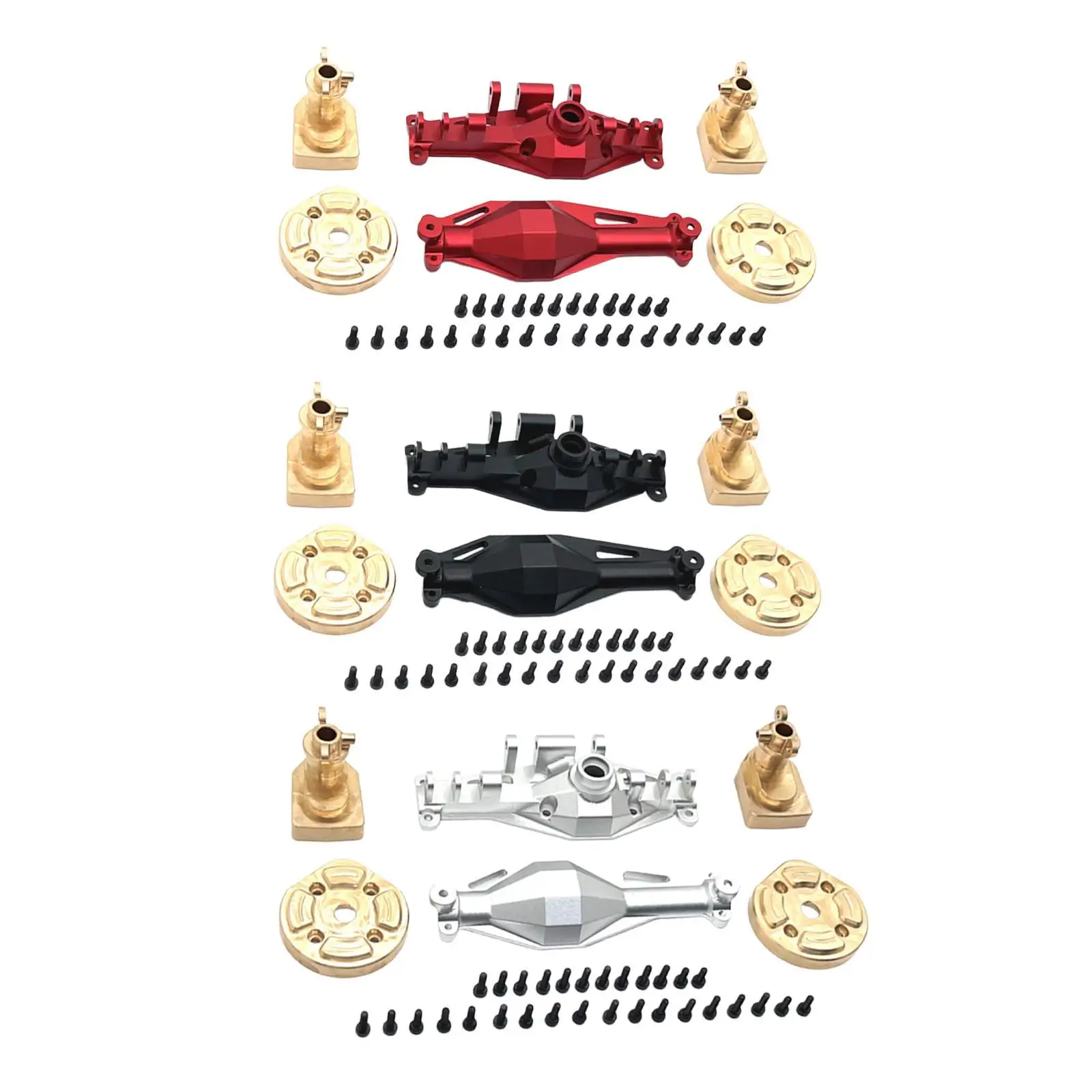 RC Model Vehicle Parts Replacements Assembly Portal Axle Cover Brass Rear Cups Upgraded Part for H12Y+ H12Y 1/12 Trucks RC Car