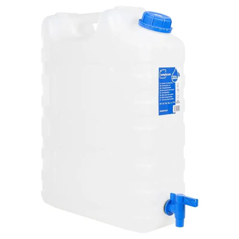 Serbatoio d'acqua con rubinetto trasparente 20 L in plastica