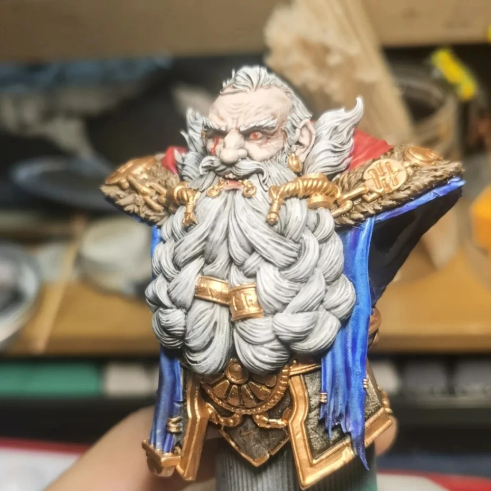 1/10 Dwarf Soldier Unpainted Unassembled Model Kit DIY Coloring Assembly Figurines - Image 4
