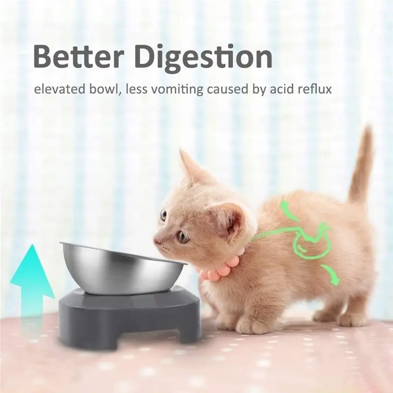 DT19-Perfect-Fit Cat Bowl(2 Pack, Base Not Included) Replacement For Dry Wet Food, Water- Dedicated Design
