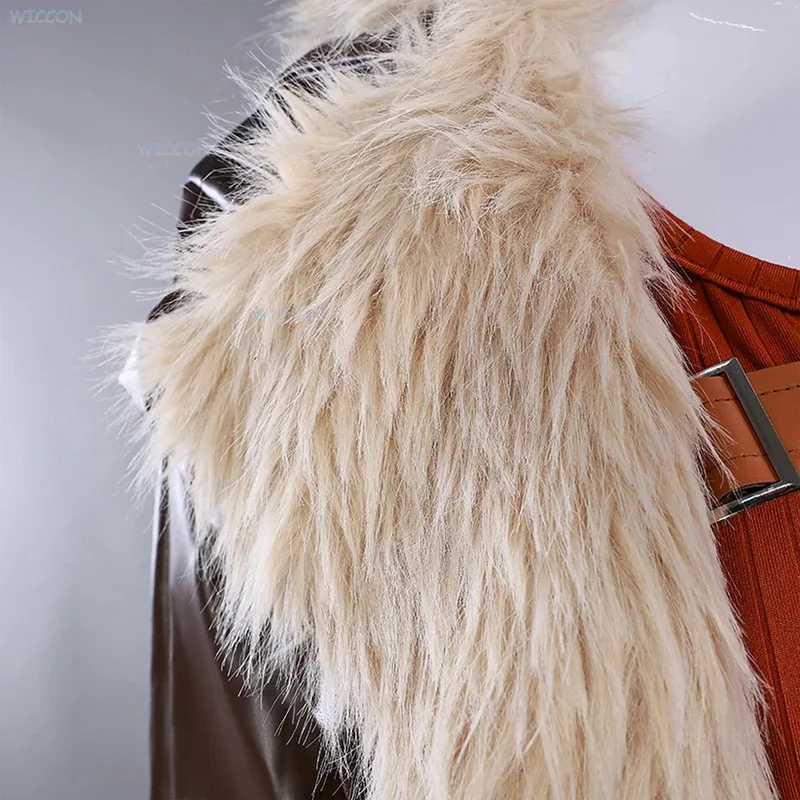 

asdh8@MARV Rivals Squirrel Girl Cosplay Doreen Allene Green Cosplay Costume Women Clothes Coat Tail Wig Roleplay Halloween Super