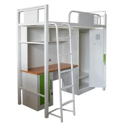 Dormitory Bunk Bed ,bunk bed with desk and wardrobe,bunk beds with study table