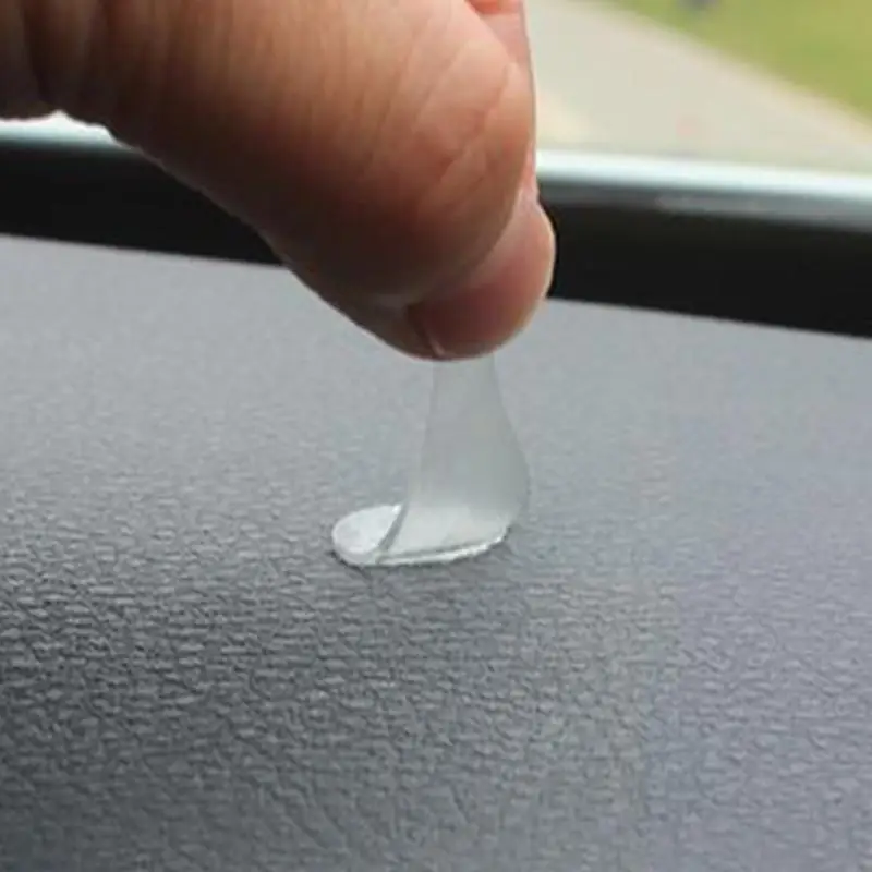 97QD 100pcs Clear Adhesive Dots Double Side Dots Adhesivo pegatinas extraíbles extravagantes Pasilla pegajosa transparente