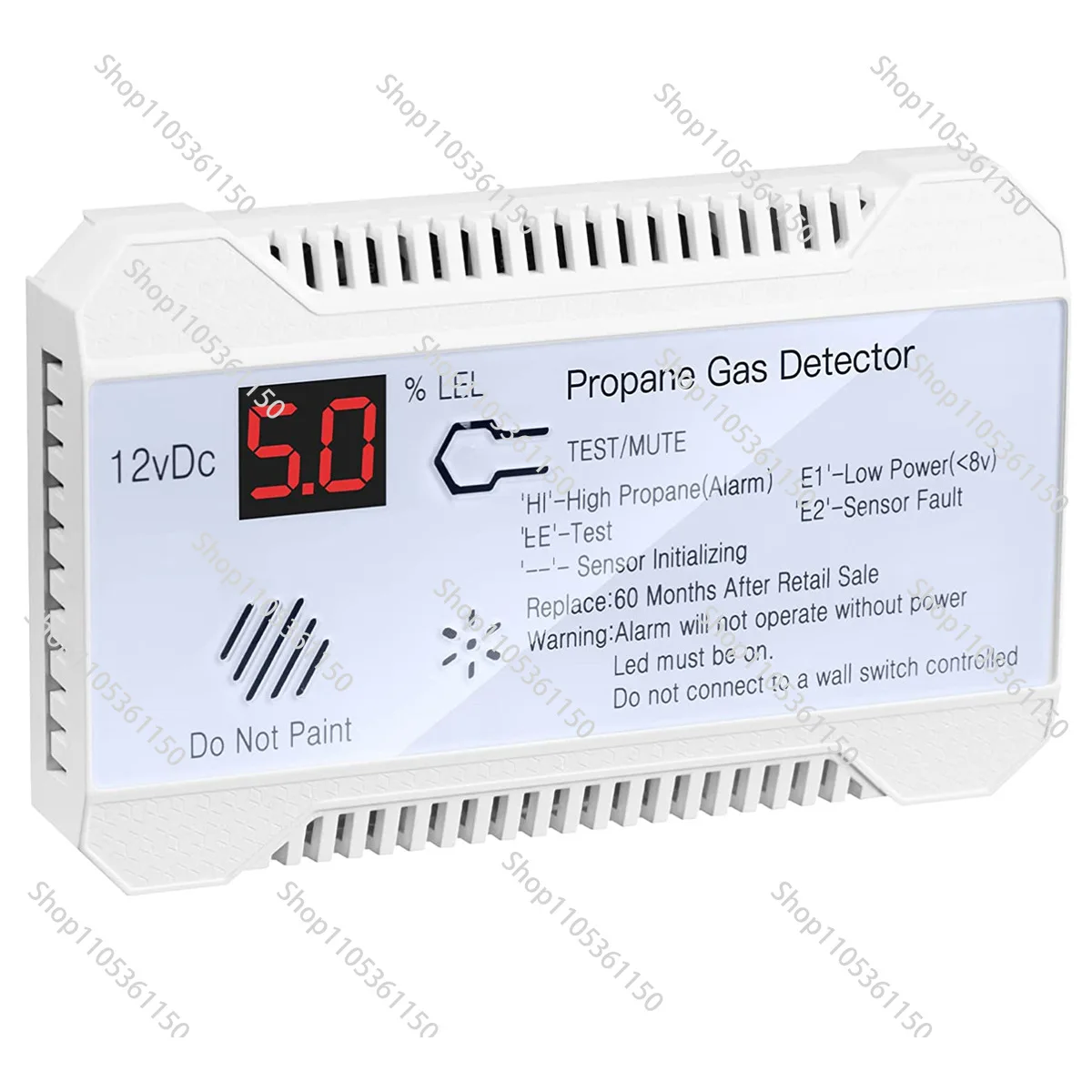 RV Propane Gas Detector 85dB Sound Loud Alarm Sensor