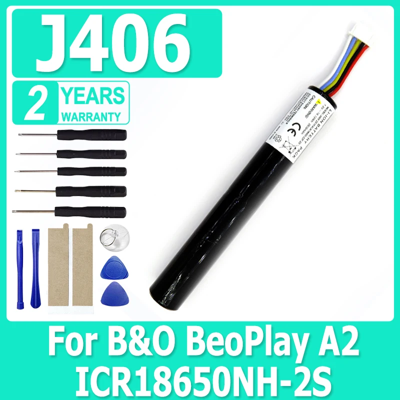 XDOU New J406 Replacement Battery For B&O BeoPlay A2 ICR18650NH-2S Bateria