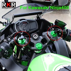CNC Motorcycle Front Shock Absorber Nut Cap Preload Adjuster Fork Bolts for Kawasaki NINJA400 NINJA500 Ninja 400 500 Z400 Z500