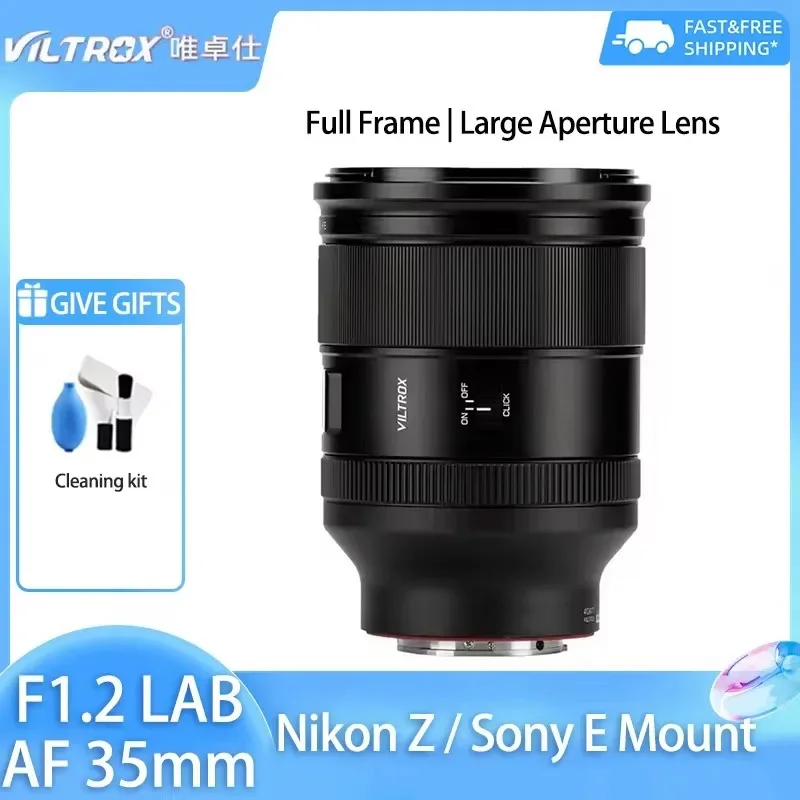 

Viltrox AF 35mm F1.2 LAB Full Frame Large Aperture Auto Focus Portrait Lens for Sony E Mount A7 A7III A7R ZV-E10 A7RlII A6500