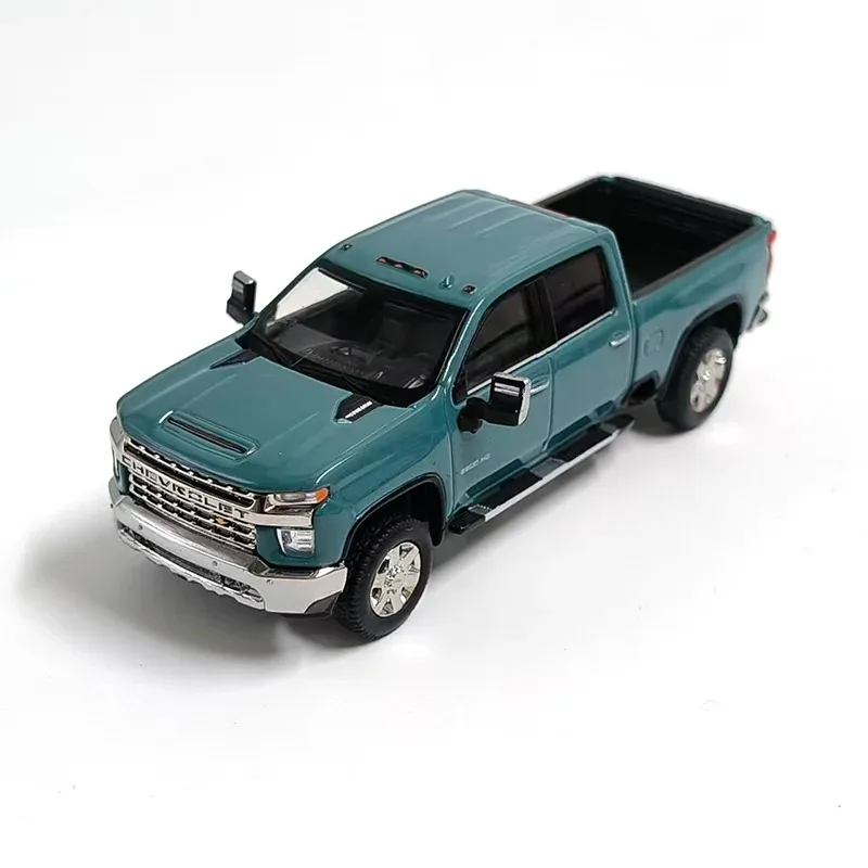 Small Car Diecast Alloy 1:64 Scale Silverado Pickup Truck Car Model Ornament Souvenir Display Collection Hobby Gift