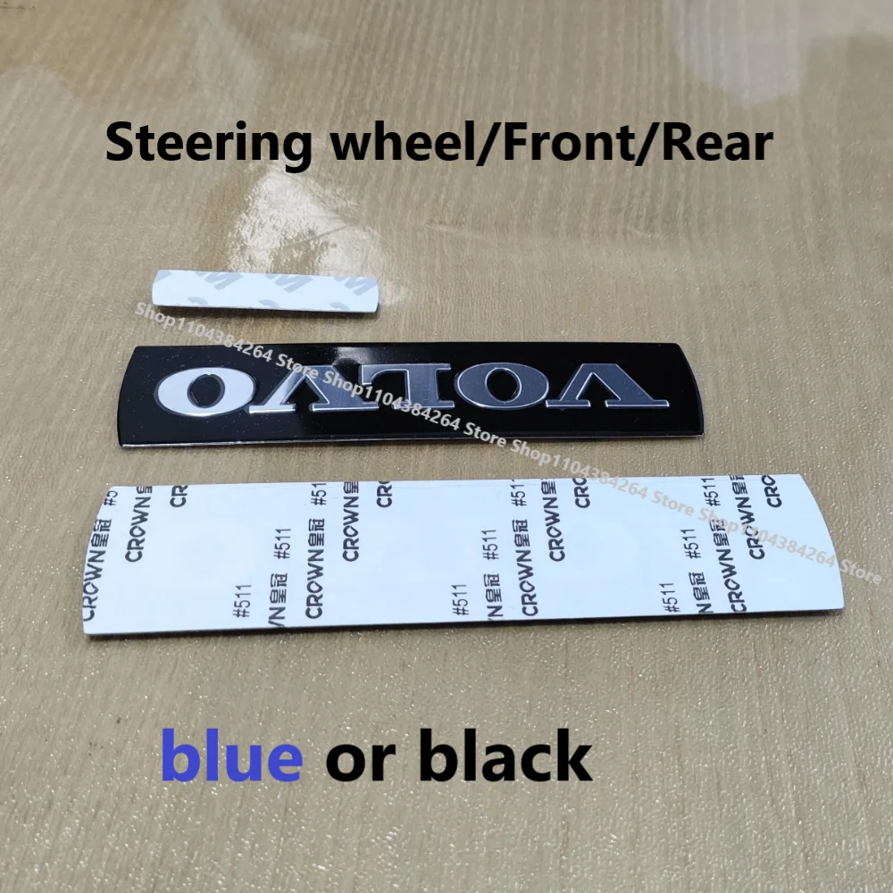 

For VOLVO XC60 S60 XC70 XC90 S40 S80 V60 Front Grill Emblem Badge Rear Trunk Badge Sticker Steering Wheel Sticker Accessories