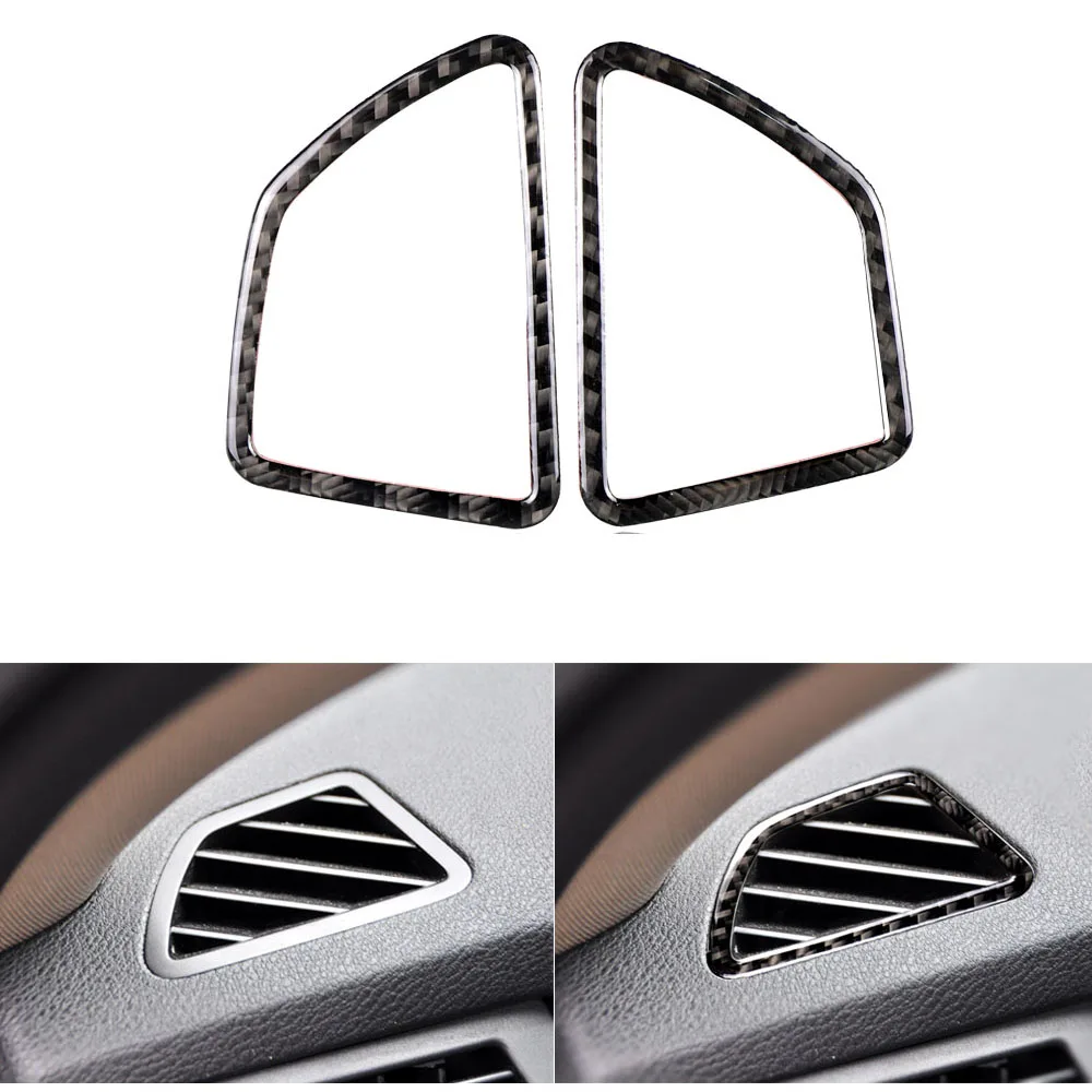 3D Carbon Fiber Air Outlet Frame Decal Cover Trim Sticker For BMW X5 E70 X6 E71 2008-2013 Left Hand Drive