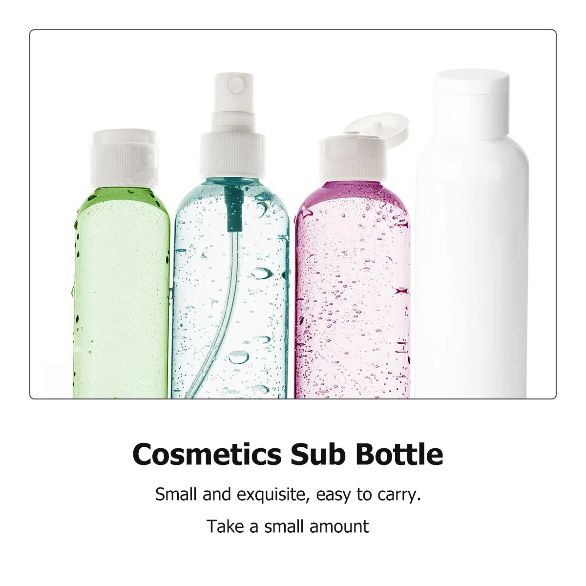 5 قطعة زجاجة فرعية للسفر 200 مللي حاويات تخزين مستحضرات التجميل البلاستيكية الفارغة خفيفة الوزن لوشن الشامبو سهلة الحمل سطح أملس #3