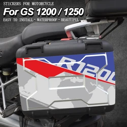 Waterproof Motorcycle Sticker Accessories For R1200GS 1200GS 2004-2012 PVC Side Boxes Decal For BMW Vario Case R 1250 GS R1250GS