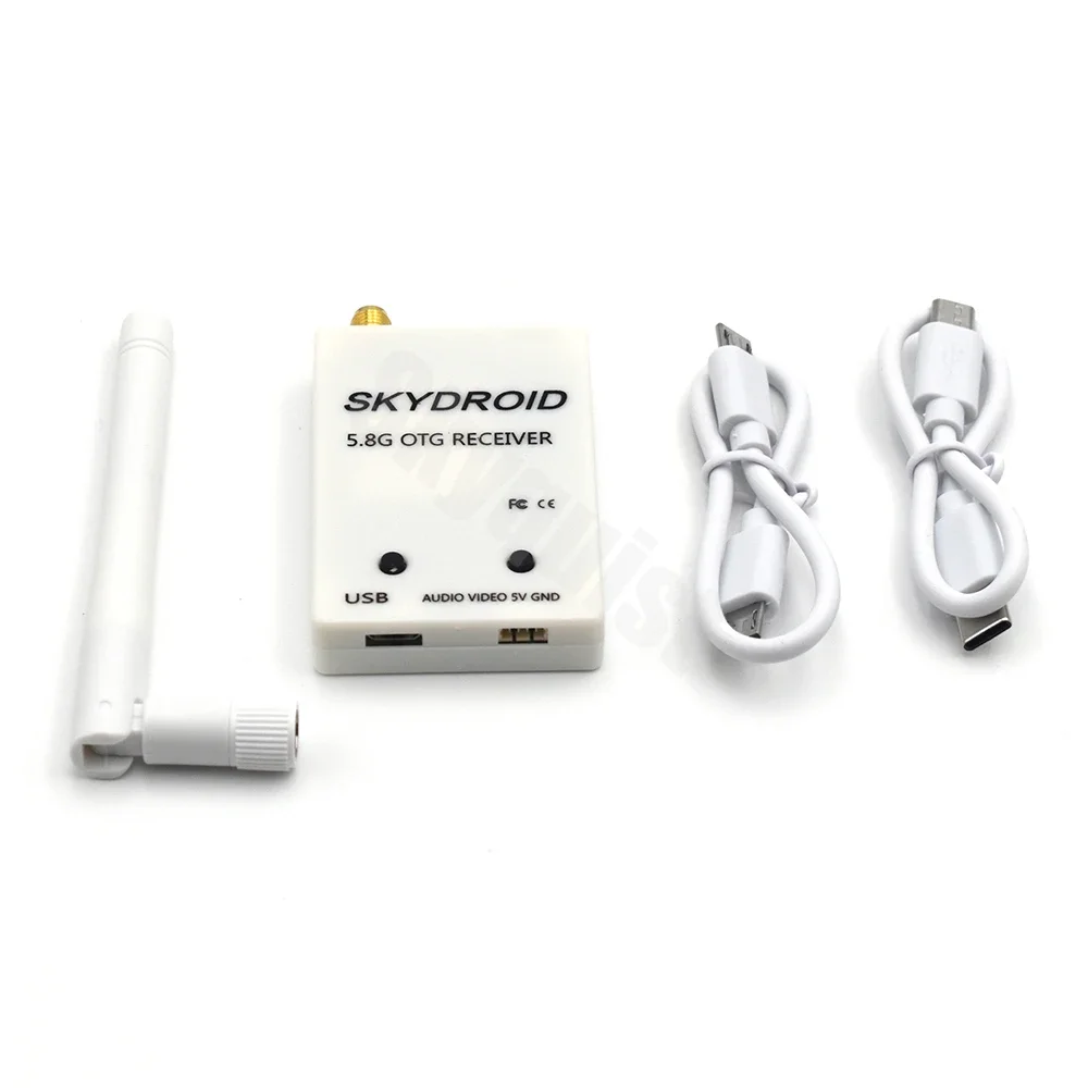 SKYDROID-Mini UVC OTG 5.8G 150CH Audio FPV Récepteur pour Téléphone Mobile Android, Tablette Smartphone, Émetteur RC Drone Pièce de Rechange