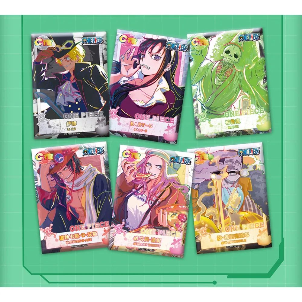 Anime One Piece Collection Cards for Boys Girls Fun and Creative Design Egghead Theme Character Q-Version Pendant Cards Gifts