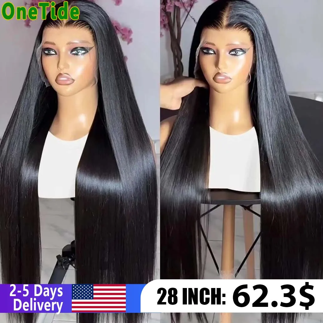 Glueless Wigs Human Hair Straight 13x4 4x4 Lace Frontal Wig Invisible Knots Wigs For Women girls HD Lace Front Human Hair Wigs