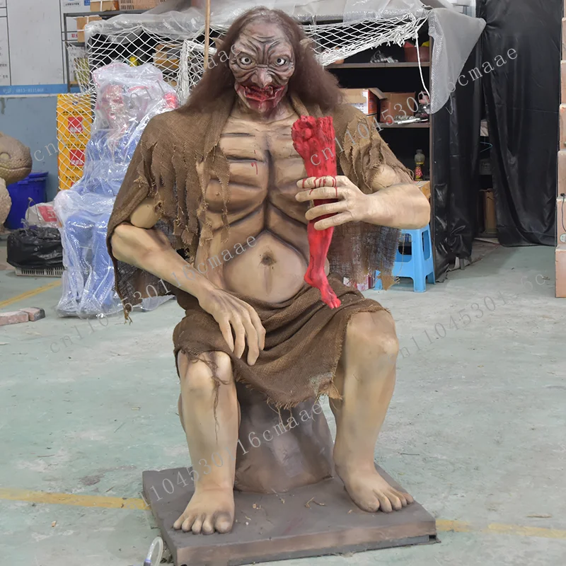 Manufacturer's movable ghost image with glowing eyes tailored for Halloween decorations