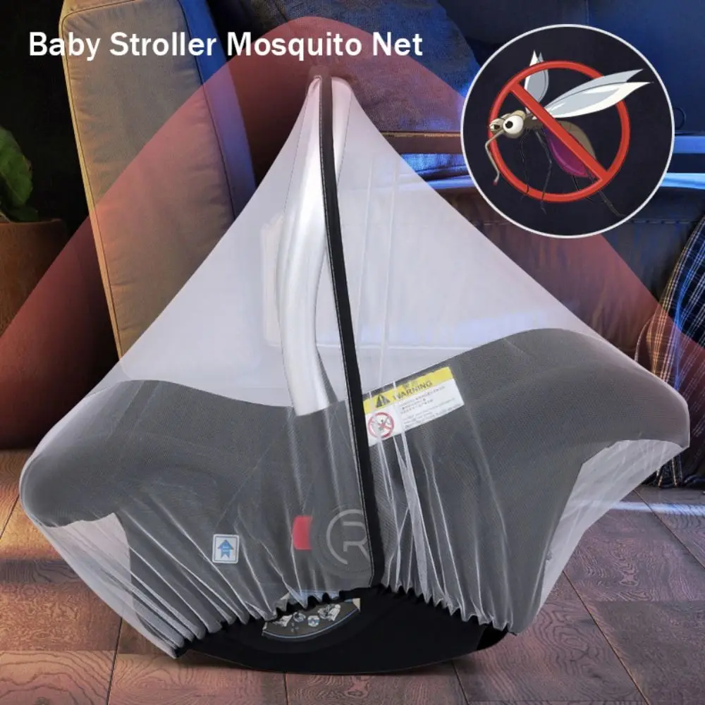 Breathable Mesh Baby Stroller Mosquito Net Universal Mosquitoproof Baby Crib Mosquito Net Fully Covered