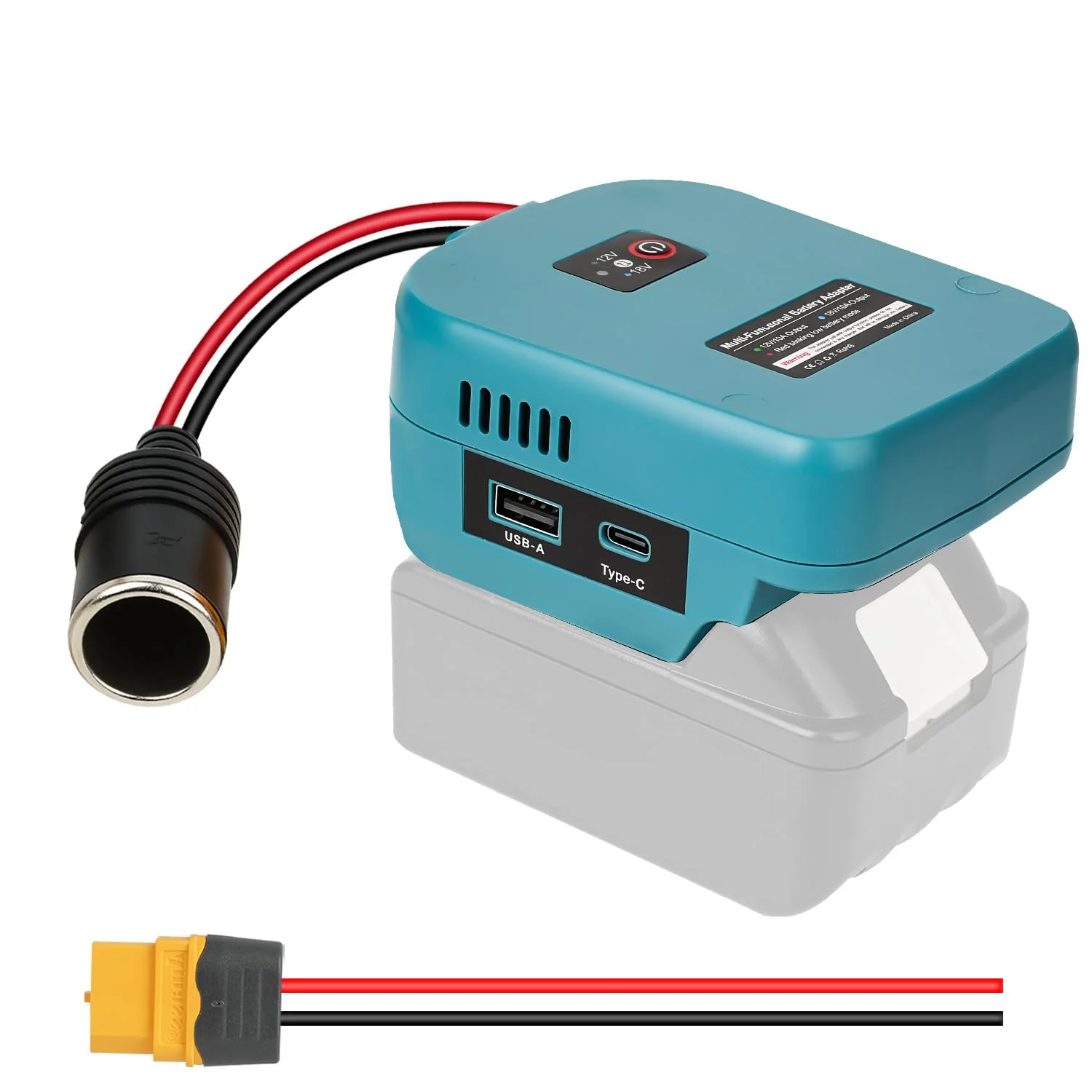 

Преобразователь напряжения 18В в 12В для аккумулятора Makita 18V LXT, для адаптера питания, DC 12В 10А 120Вт, понижающий преобразователь-регулятор, DIY