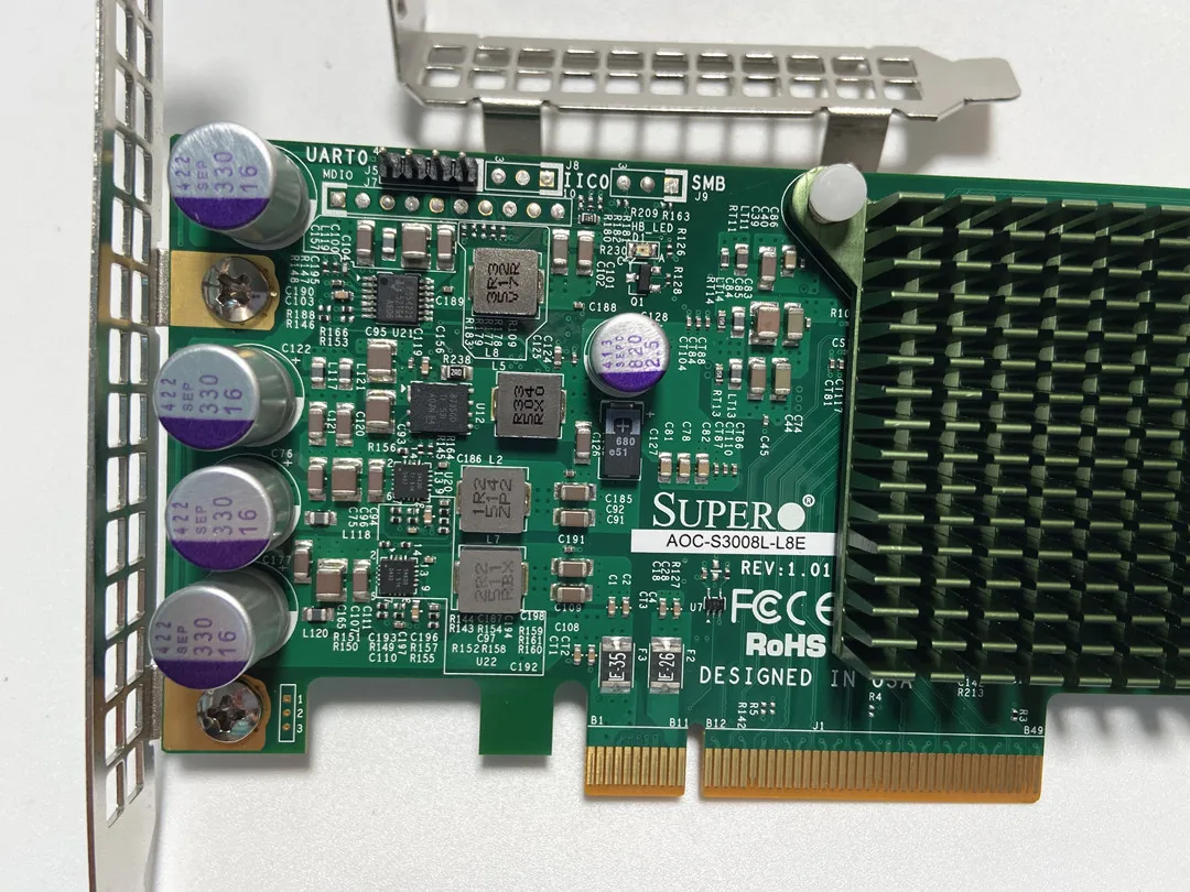 Imagem -05 - Lsi 93008i 12gbps Sas Hba ti Modo Zfs Nas Unraid Mais 8643 Cabo Aoc-s3008l9i Supermicro-aoc-s3008l-l8e L8i
