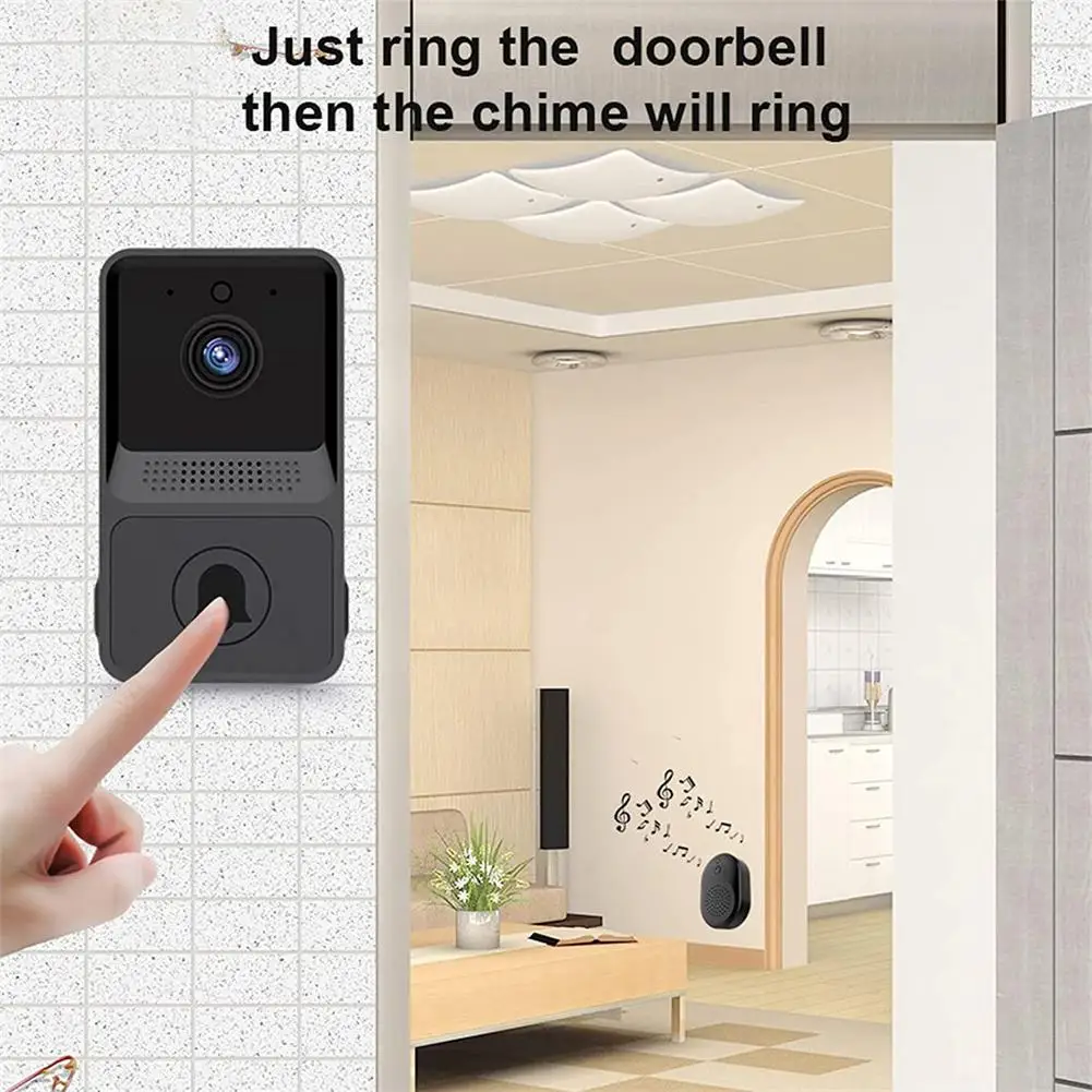 Outdoor Wireless Doorbell Wifi Video Camera Digital Ring Smart Home Security Protection Intercom Night Vision Phone Door Bell