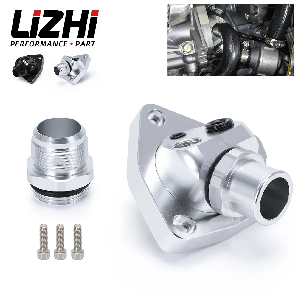 LIZHI RACING - For Acura Honda Civic K20/K24 K-Swap Swivel Neck Thermostat Cooling Component Housing radiator hose LZ-CTT01