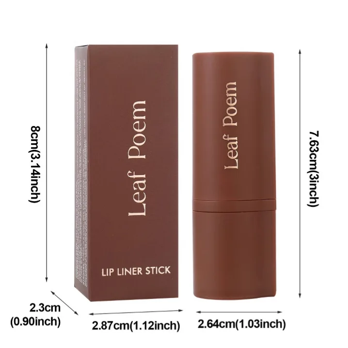 Sharp Tip 2-in-1 Lip Liner ลิปสติก Waterproof Matte Long-Lasting All Day Wear Smudge Proof for Defined Lips Daily Makeup