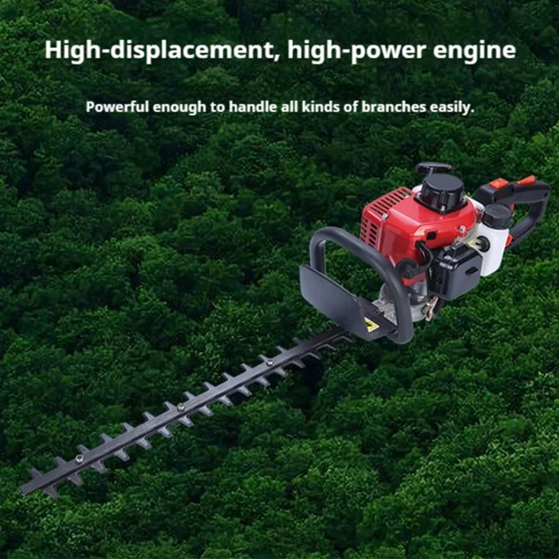 2 Stroke Hedge Trimmer Double Blade Garden Hedge Cutter Multifunction Outdoor Pruning Machine For Tea Tree And Shrub Trimming